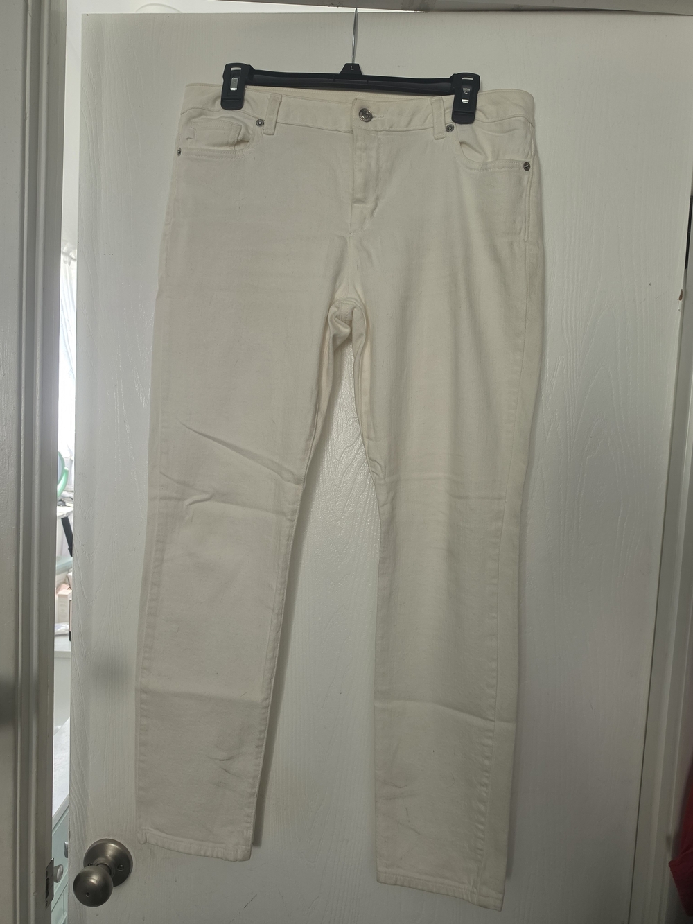 Women’s Michael Kors White Straight Leg Jeans